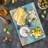Ambesonne Romantic Tempered Glass Cutting Board Colored Brushstroke Multicolor