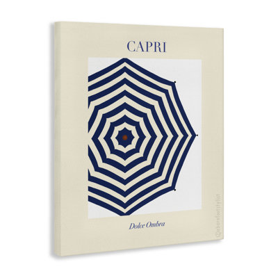 Toile de parasol à rayures Capri, design par A Barefoot Stylist