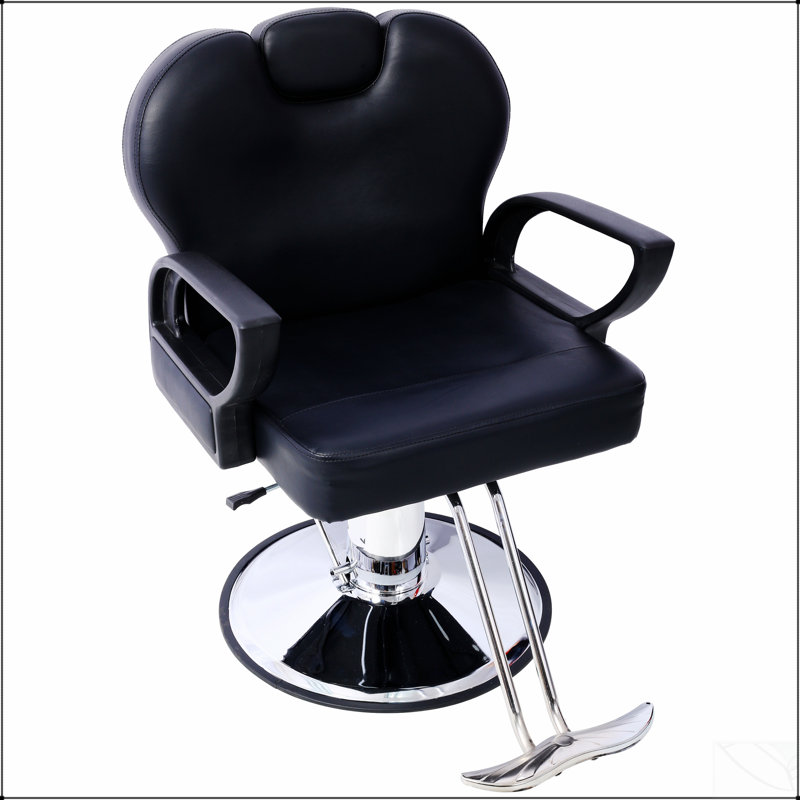 Heavy Duty Hydraulic Barber Chair With Reclining Extra Wider Seat For Salon And Home Use, Durable And Comfortable