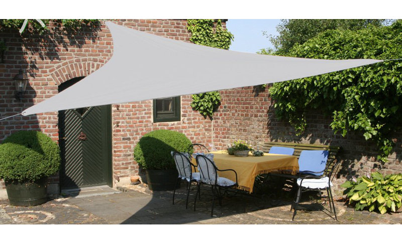 Nonatum 3.6m x 3.6m Triangle Shade Sail, Grey