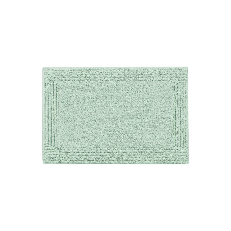 Tapis pour salle de bain réversible 100% coton Splendor, L 17 po x L 24 po, Vert