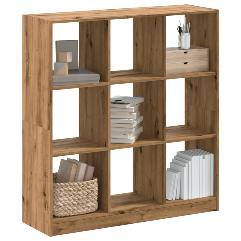 Aydrien 108cm H x 102cm W Bookcase, Artisian Oak