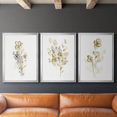 Bronze bronze I - Toile tendue avec châssis sur mesure - 3 pièces