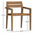 Kinsler Eucalyptus Outdoor Stackable Dining Armchair-2017865726