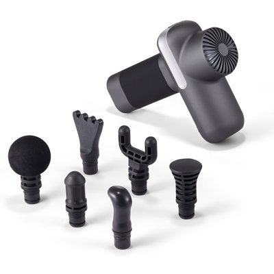 Massage Gun Deep Tissue, Percussion Muscle Massager For Athletes - With 5 Speed Levels & 6 Massage Heads, 7.4V 2500Mah Batteries, Handheld Electric Massage Gun For Pain Relief, Muscle Relaxation