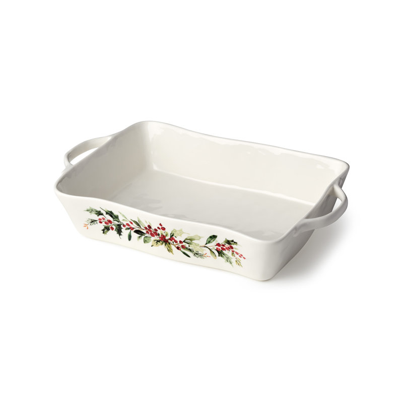 Boulanger rectangulaire moyen Holly And Vines 14 po x 8,75 po x 2,75 po, 14 po x 8,75 po