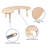 Half-Moon Plastic Adjustable Height Kids Activity Table-49248628
