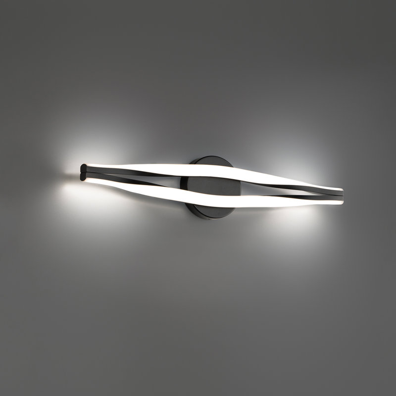 Jagger LED Bath Vanity & Wall Light, Black, 3000K