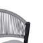 Ensemble de 2 tabourets de bar d'extérieur, structure en métal d'une hauteur de siège de 30,25 po avec dossier en forme de feston en rotin de polyéthylène-580701826-580701827