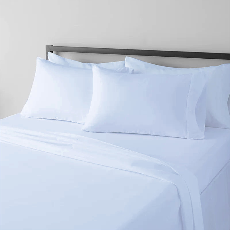 Milano 1000-Thread-Count 100% Egyptian-Quality Cotton Sheet Set, King Sheet Set with 2 Pillowcases, White