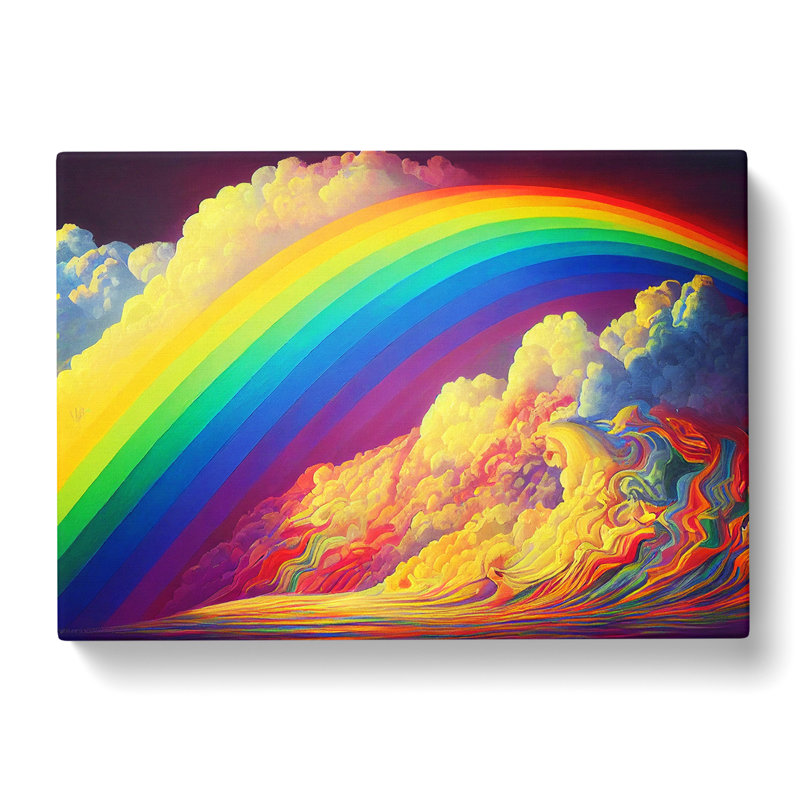 Rainbow Through The Clouds Vol.3 - Wrapped Canvas, 50cm H x 76cm W x 3cm D