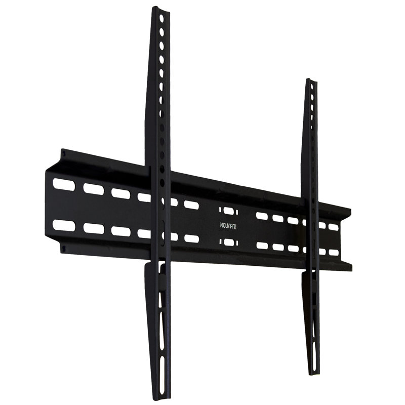 Support mural noir fixe pour supporter jusqu'à 77 lb