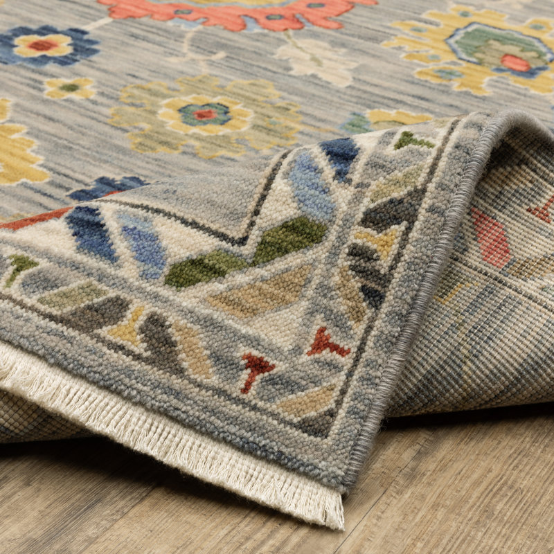Anneli Vintage Oriental Grey/ Multi Area Rug, Runner 2' x 6'3"