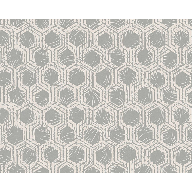 Non-woven Textured Wallpaper, Beige/Gray