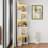 Chris 5-Tier Corner Bookcase with LED Lights-117512210