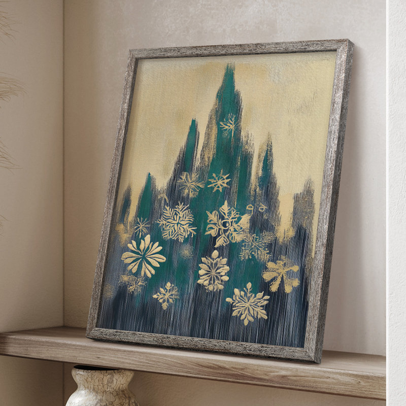 «Christmas Holiday Art DCCXLVI», reproduction d'art encadrée - bois massif XMA171266, H 30 po x l 24 po
