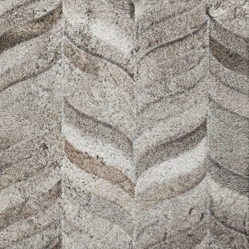 Premium Machine Washable Dream Shag ADS106 Herringbone Rug, 2'6" x 3'10"