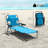Folding Lounge Chair W/ Reclining Back, Light Blue-57008542
