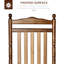 Chaise berçante à haut dossier en bois pour le porche Outsunny-696339813