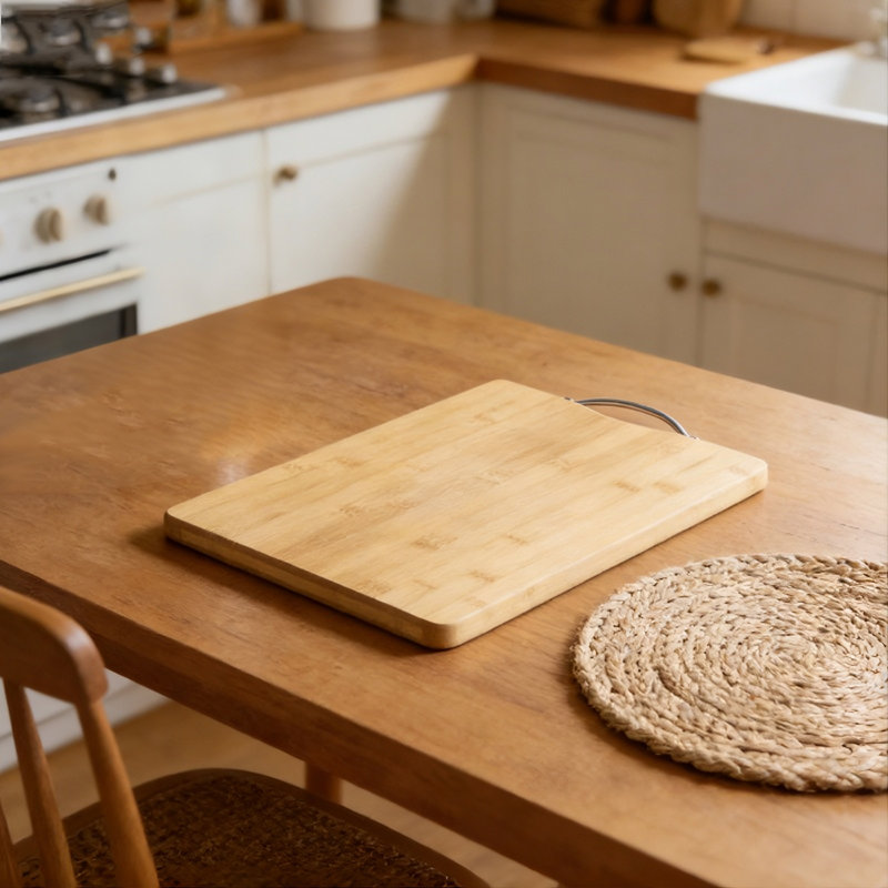 Large Bamboo Chopping Board Durable Wooden Butcher Block For Food Preparation