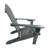 Foldable Grey Wood Chair - Relax In Comfort Outdoors And Indoors, Solid Hardwood Construction, Wide Seat Armrest, 250 Lbs Capacity Design, For Easy Storage, Comfortable Hardwood, Patio, Porch Garden
