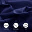 Microfiber 250 TC Reversible 4 piece Plain Duvet Cover Set with Pillowcases-121359970-121359971