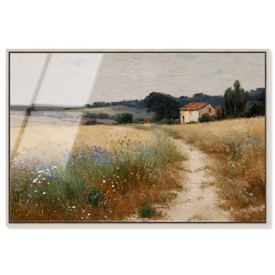 "Path to the Homestead II", reproduction d'art acrylique encadrée par Art Remedy, cadre argenté, 45 x 30