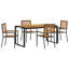 4 - Person Patio Dining Set with Rectangular Table-1035292367