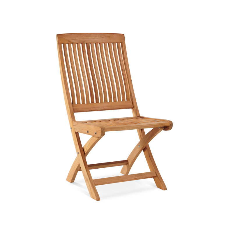 Devon 9-Piece Teak Dining Extension Table With Folding Chairs