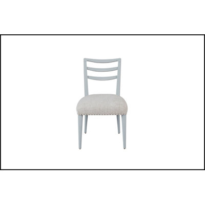 Ladderback Side Dining Chair Set of 2 with Ocean Colored Finish, Combining Classic Design and Modern Comfort for Any Dining Space.