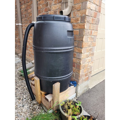 Black Rain Barrel 220L / 55 Gallon