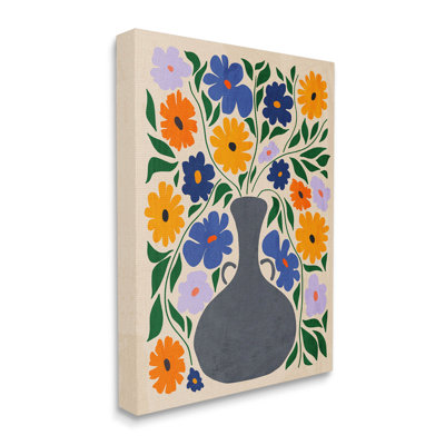 " Contemporary Daisies Flower Pot " by Ziwei Li