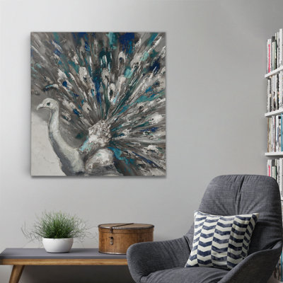 « fiers peacock v2 », reproduction d’art sur toile tendue