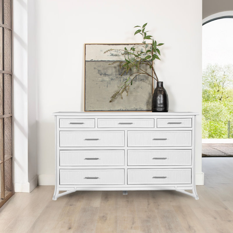 Bermuda 9 - Drawer Dresser, White
