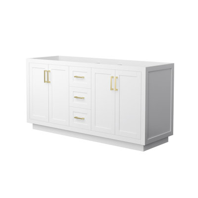 Miranda 65.25" Freestanding Double Bathroom Vanity Base Only
