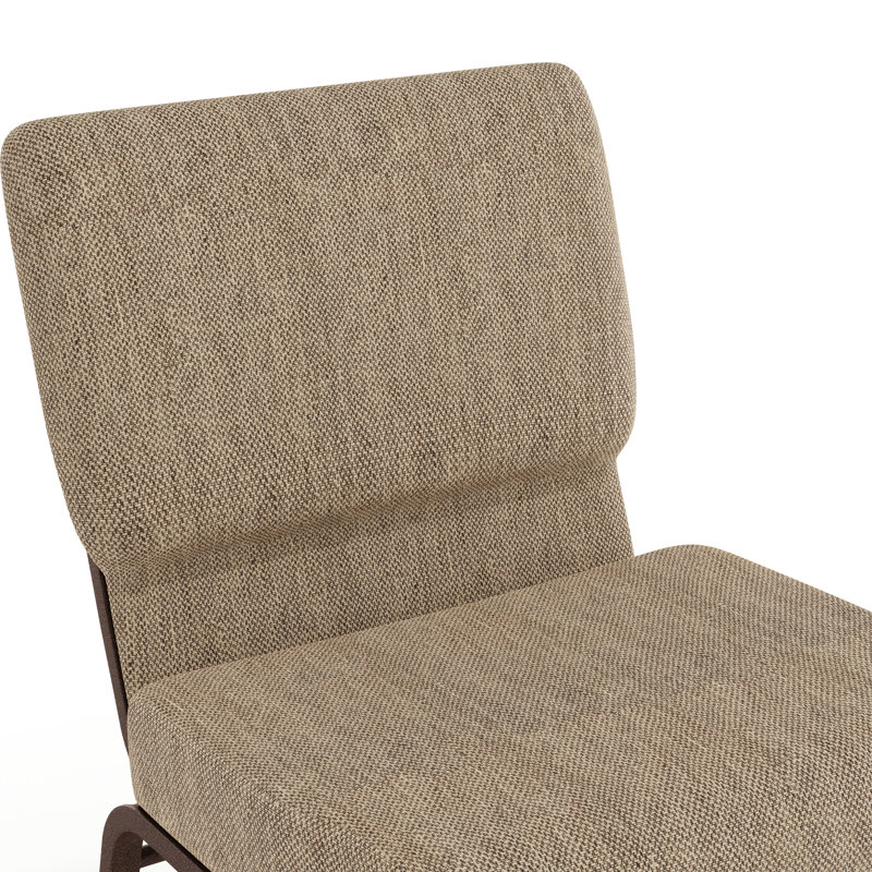 Chaise de jardin empilable 21 po Maevis, Beige, Filon de cuivre