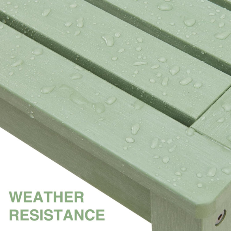 POLYSTYRENE WEATHERPROOF OUTDOOR BACKLESS BENCH