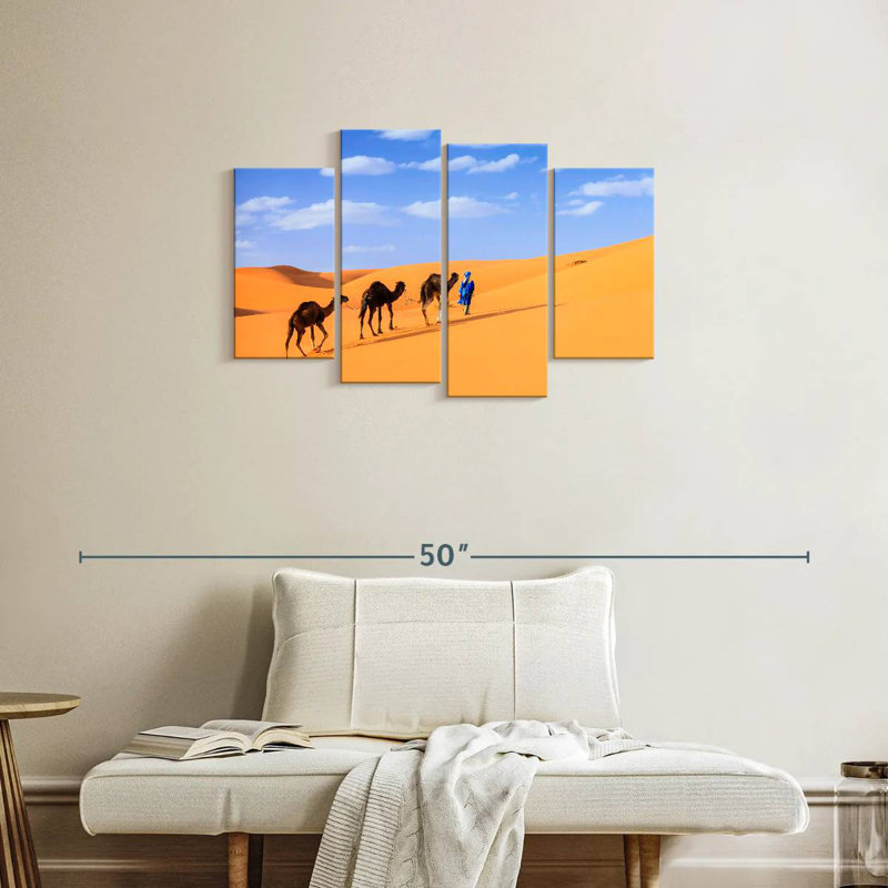 Brampt Traveling Camels, 22" H x 36" W