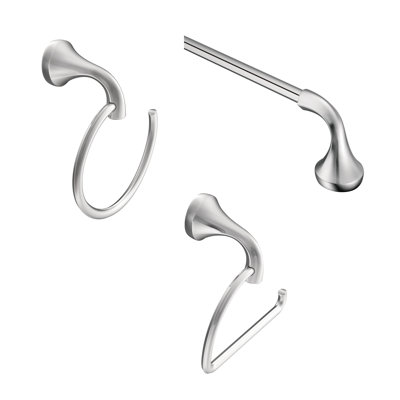Eva 3 - Piece Bathroom Hardware Set