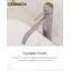 Robinet de lavabo à vasque H 12 po avec bonde escamotable Angelsey-115657356