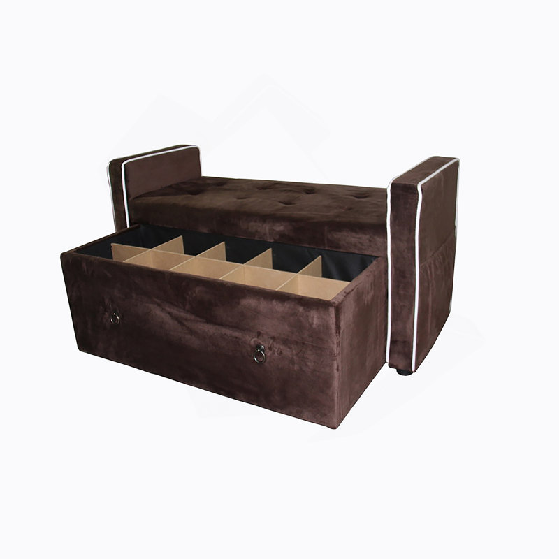 Banc de rangement pour chaussures 22 po Suède
