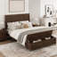 Lit-bateau haut en bois massif avec espace de rangement de 64 po-1494389544-1494389591