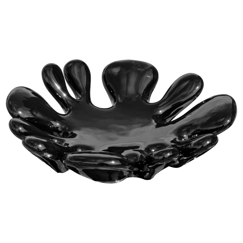 Sawyers Ceramic Decorative Bowl 1, Black