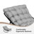Outdoor Metal Rocking Chair - Upholstered Patio Lounge Chair with Padded Seat, Heavy Duty for Porch-2051668848