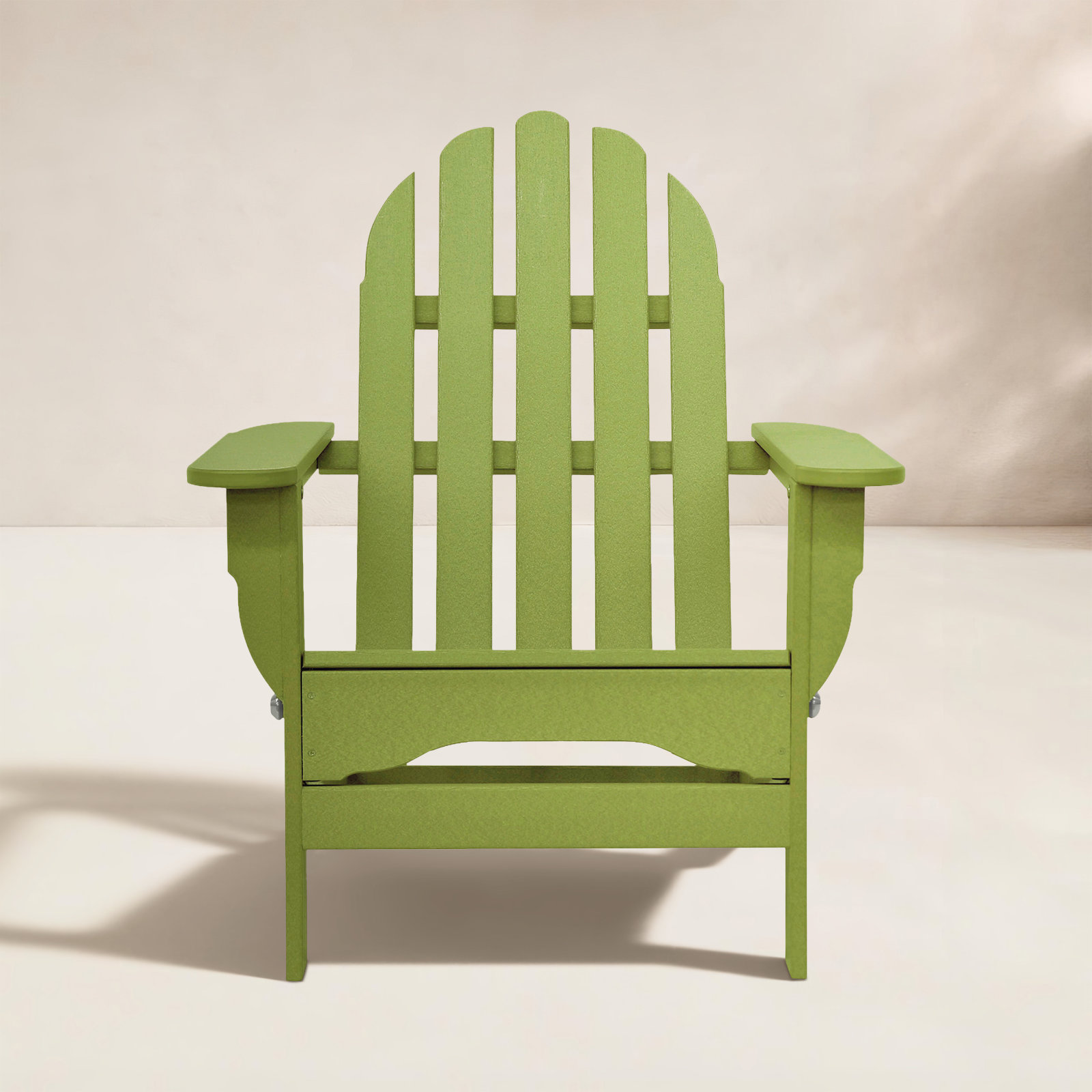 Leighton Foldable Adirondack Chair, Lime Green