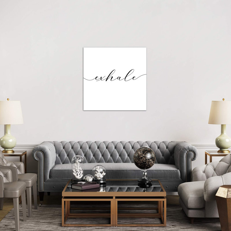Exhale - Square - Wrapped Canvas Print, 45.72 cm H x 45.72 cm W x 1.91 cm D