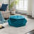 Blue Velvet Multi - Function Polygon Diamond , Footrest, Seating And Storage, 34"L X 30.5"W 13.5"H, Suitable For Dorm Elegant Storage Footrest Bedroom Living Area, 34 Inches Long, 30.5 Wide, 13.5 High-501402319
