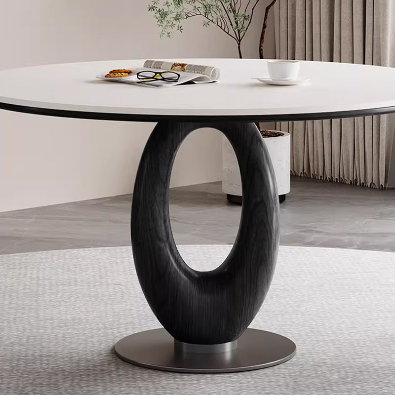Table de salle à manger simple, luxueuse et haut de gamme, 29.52”H x 47.24”L x 47.24”W