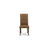 7-Pc Dining Table Set with a Great Distressed Jacobean Dining Table top and 6 Brown Beige Parson Dining chairs with Nail Heads and Button Tufted, Distressed Jacobean Finish-1414442938-1414442939-1414442940
