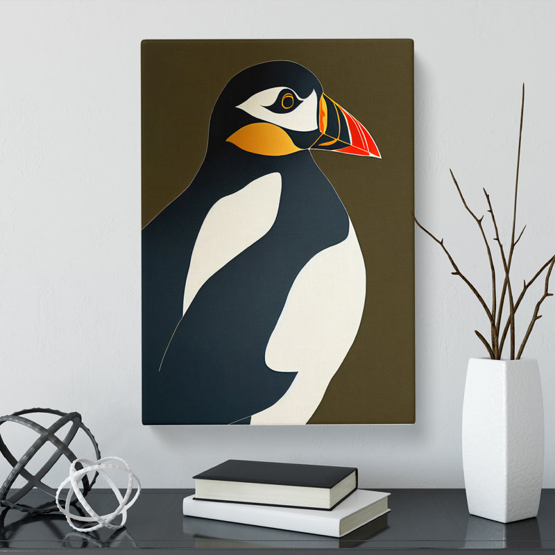 Sighild Puffin Vol.1 - Wrapped Canvas, 50cm H x 35cm W x 3cm D